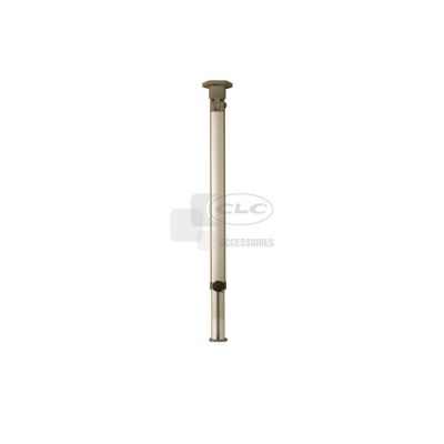 Pied de table basculant aluminium anodisé coulissant